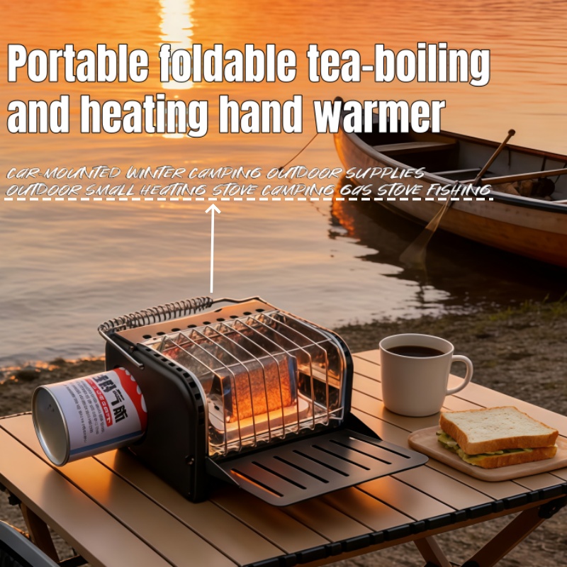 Camping Cooking Heater - Kuchenka gazowa kempingowa 1200W, przenośny mini