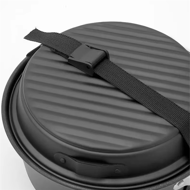 Camping Cooking Set With Kettle - ABJO-5-częściowy zestaw naczyń kempingowych z nieprzywierającą