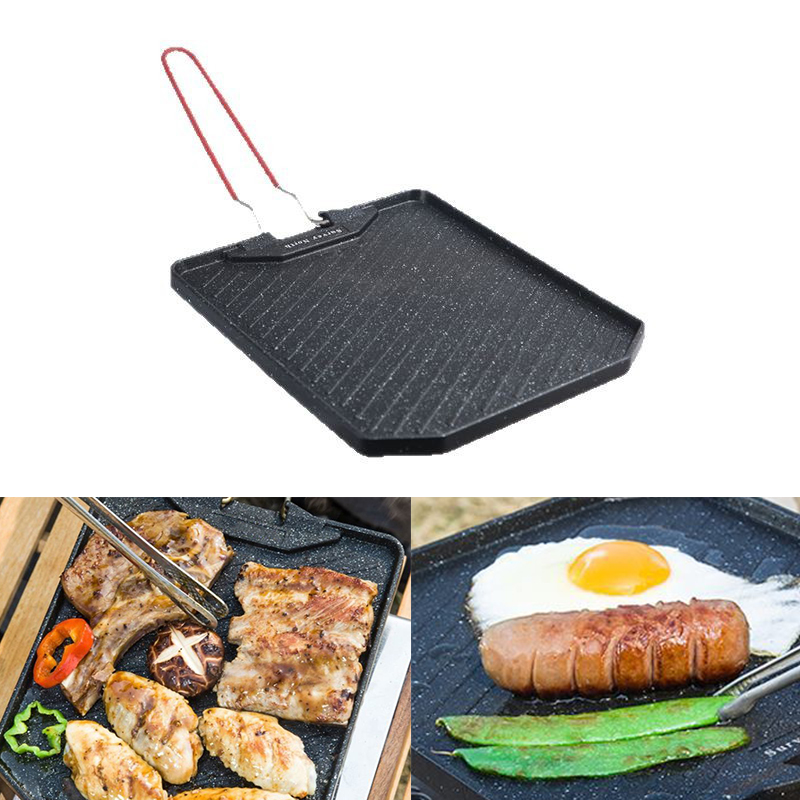 Camping Cooking Heater - Patelnia do grillowania na kemping, patelnia