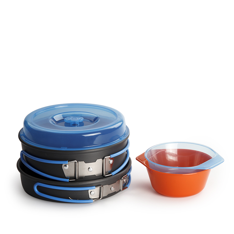 Camping Cooking Pots And Pans - Naczynia kempingowe Zestaw garnków i misek