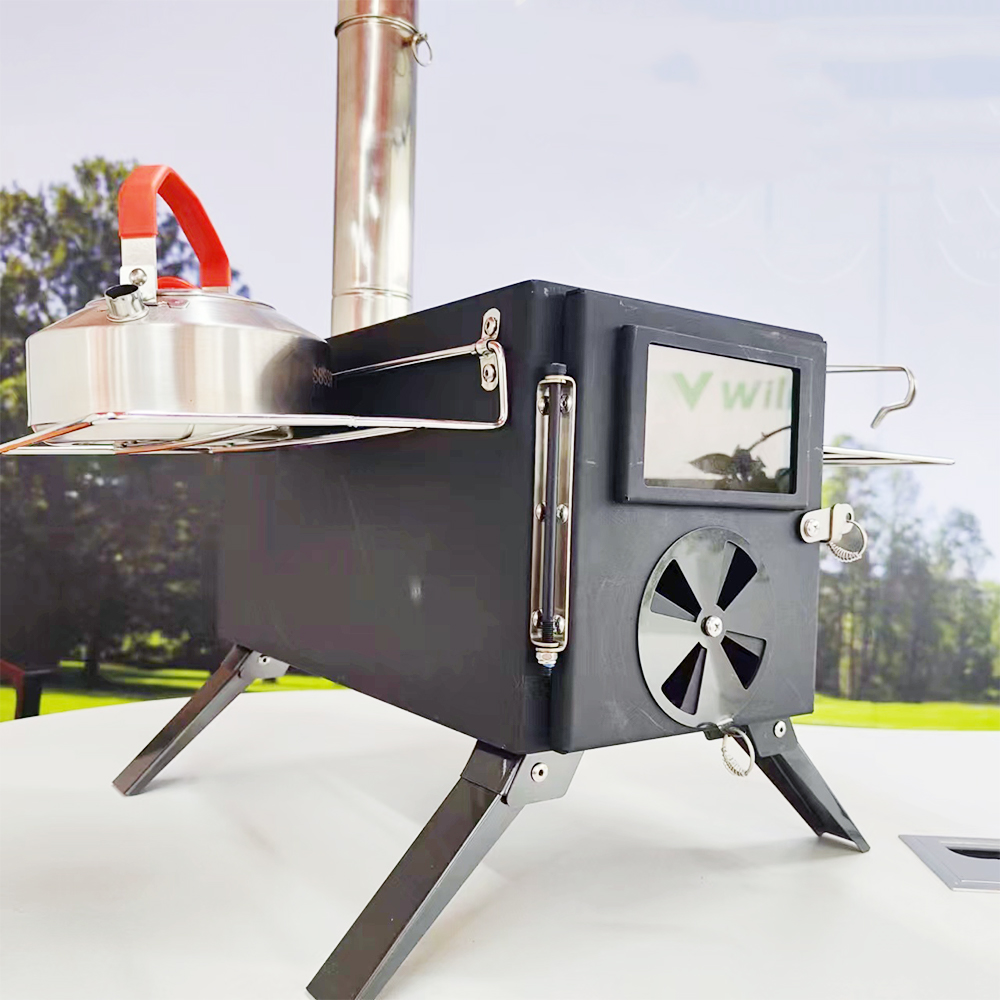 Przenośna kuchenka żeliwna na  – Camping Cooking Fire Stove recenzja i cena