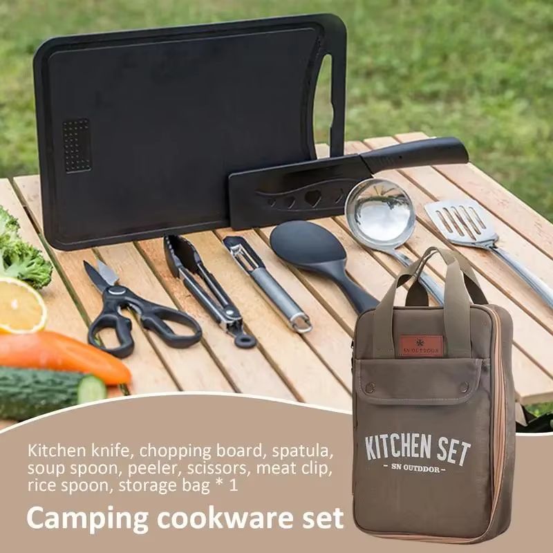 8-częściowy zestaw naczyń kuch – Camping Cooking Roll recenzja i cena