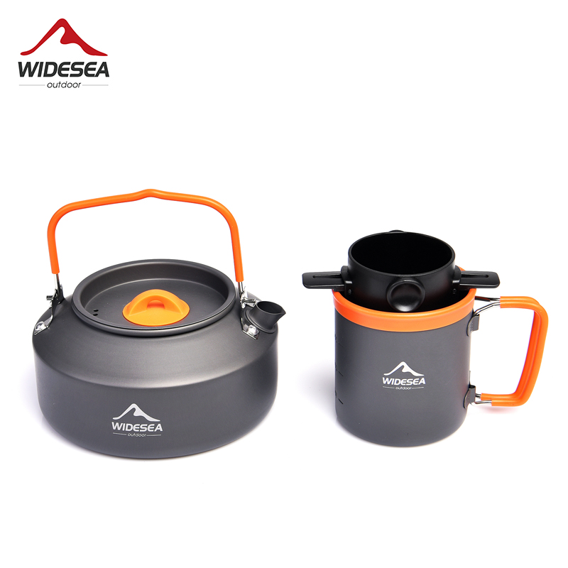 Widesea Camping zestaw garnków – Camping Cooking Set With Kettle recenzja i cena