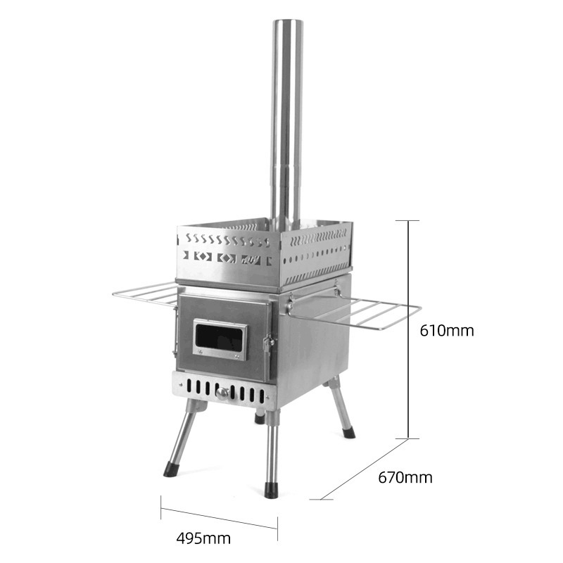 Składana kuchenka na drewno ze – Camping Cooking Fire Stove recenzja i cena