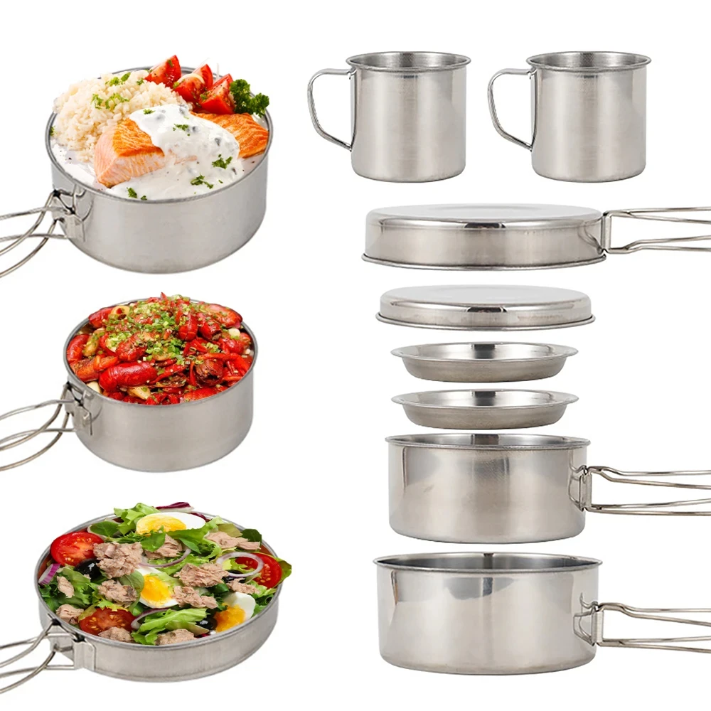 8-częściowy zestaw naczyń kemp – Camping Cooking Roll recenzja i cena