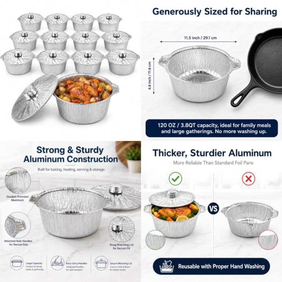 12 sztuk jednorazowych naczyń  – Camping Cooking Pack recenzja i cena