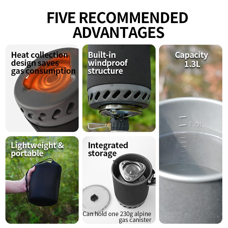 Zestaw naczyń kempingowych BRS – Camping Cooking System recenzja i cena