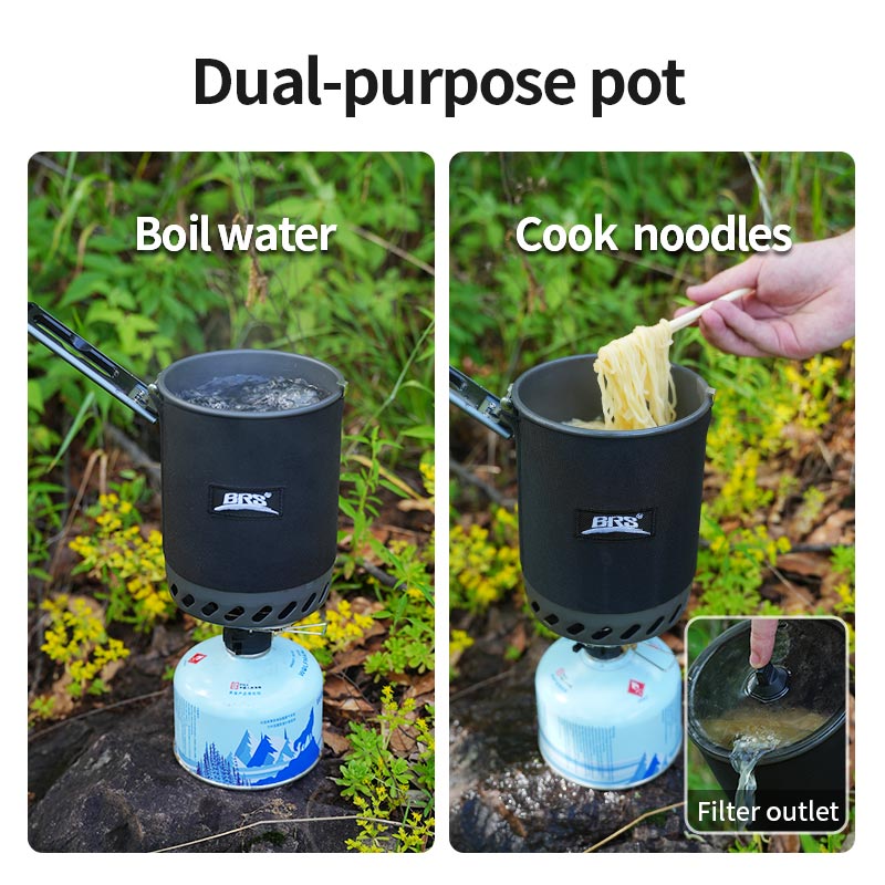 Zestaw naczyń kempingowych BRS – Camping Cooking System recenzja i cena