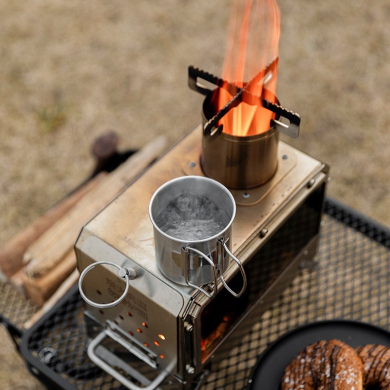 Kuchenka na drewno ze stali ni – Camping Cooking In Forest recenzja i cena