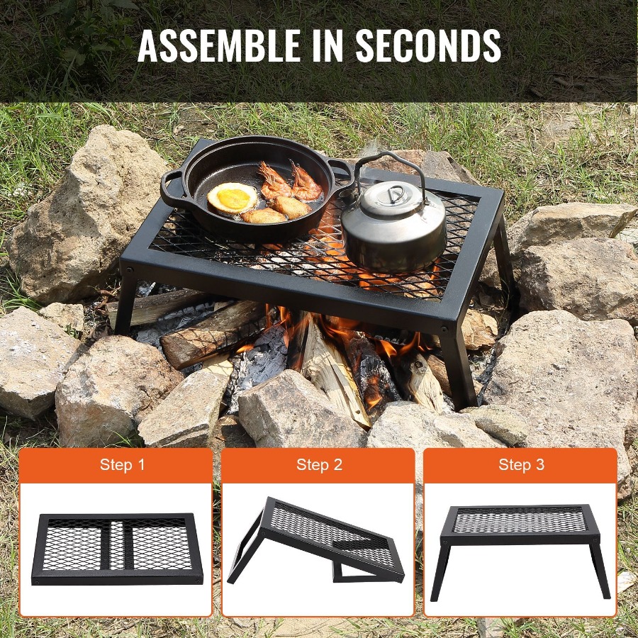 Składany grill do ogniska, wyt – Camping Cooking Over Fire recenzja i cena