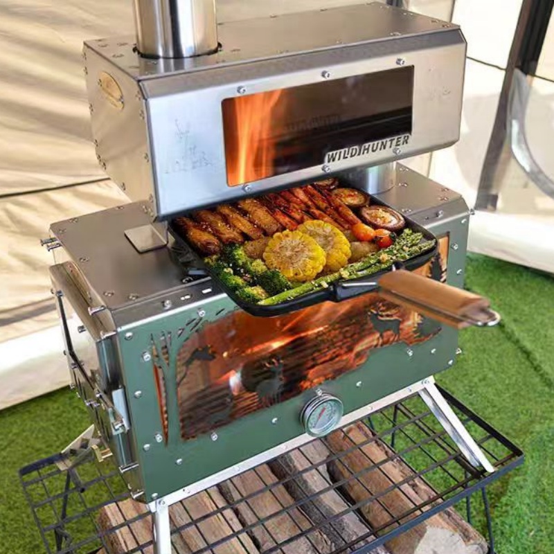 Kuchenka na drewno kempingowa  – Camping Cooking Fire Stove recenzja i cena
