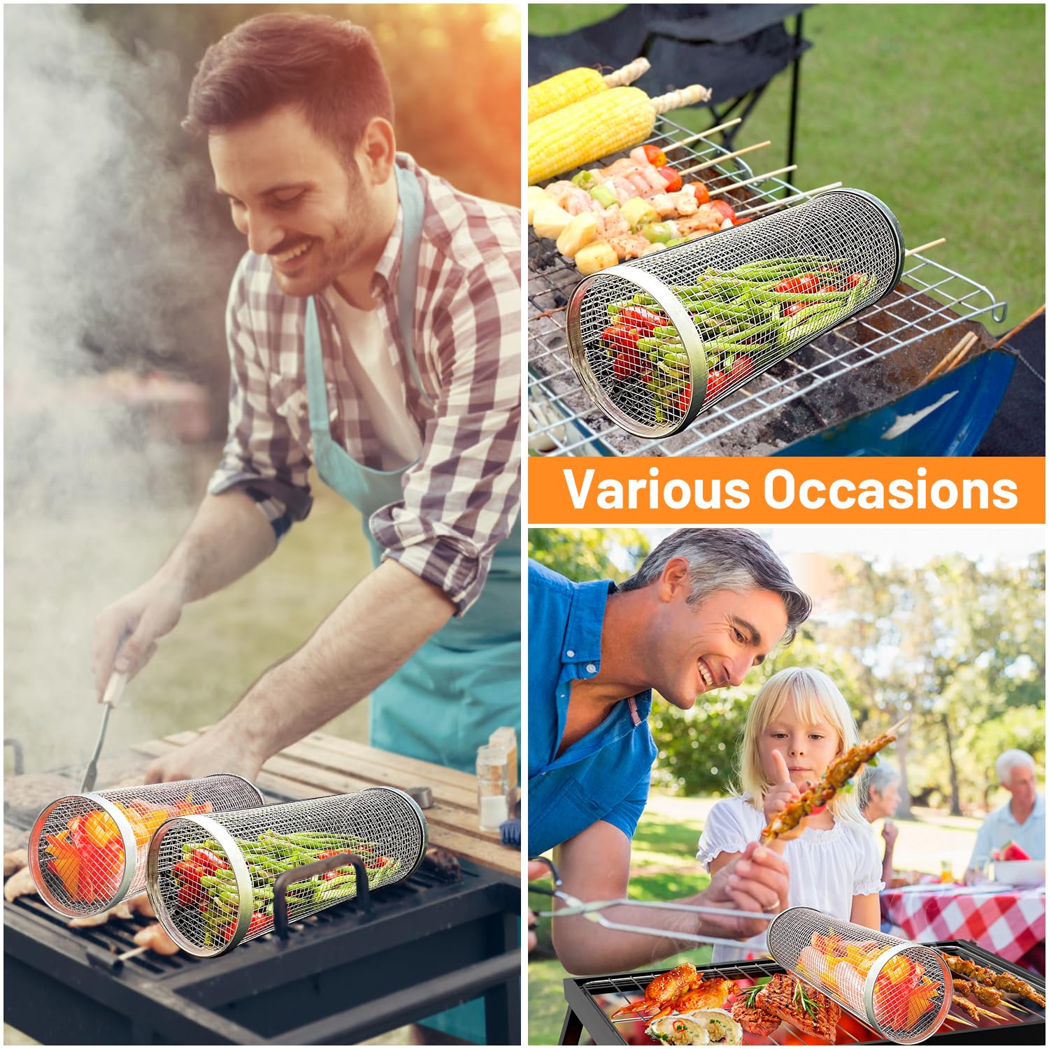 2-częściowe kosze do grillowan – Camping Cooking Roll recenzja i cena