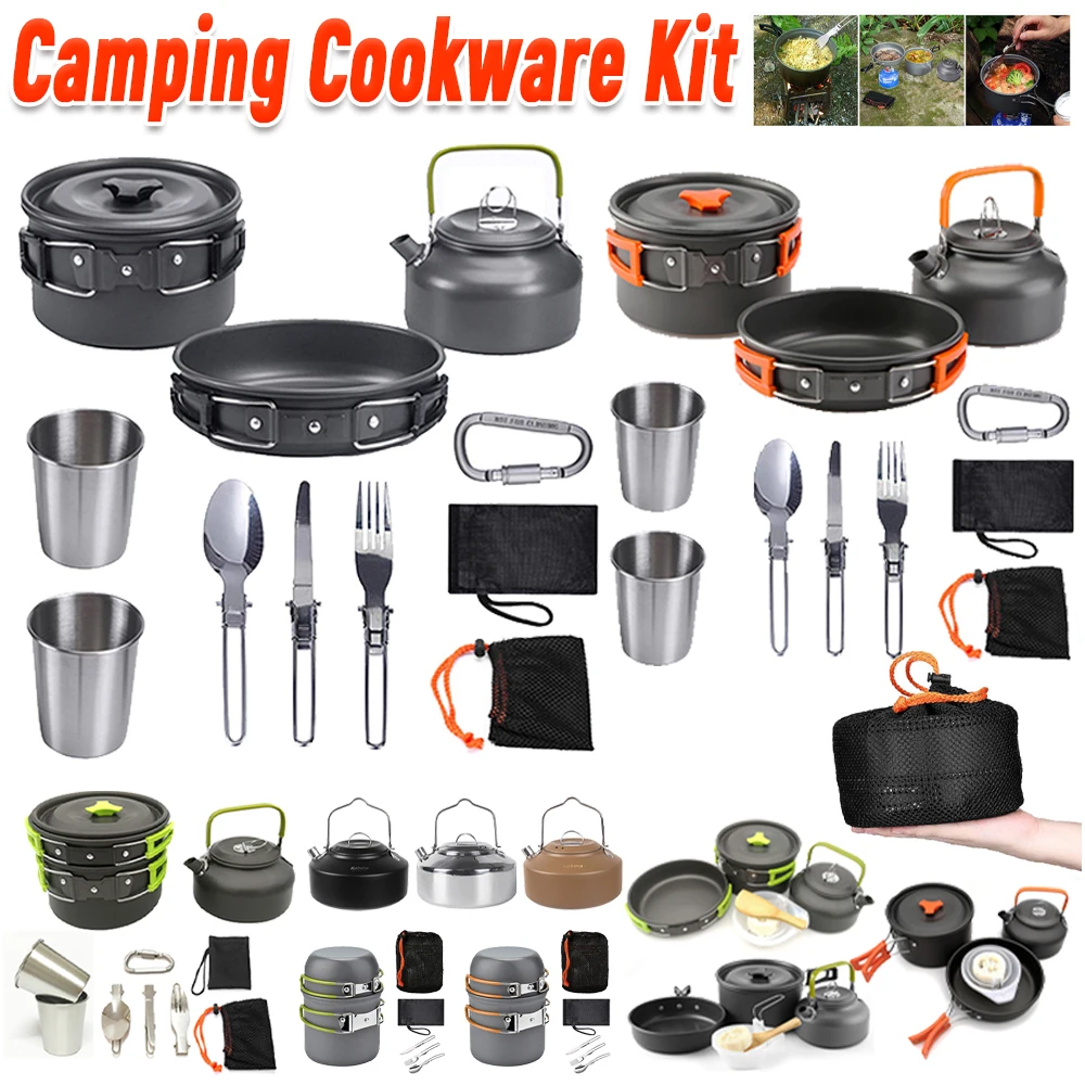 Zestaw naczyń kempingowych Cza – Camping Cooking Pots And Pans recenzja i cena